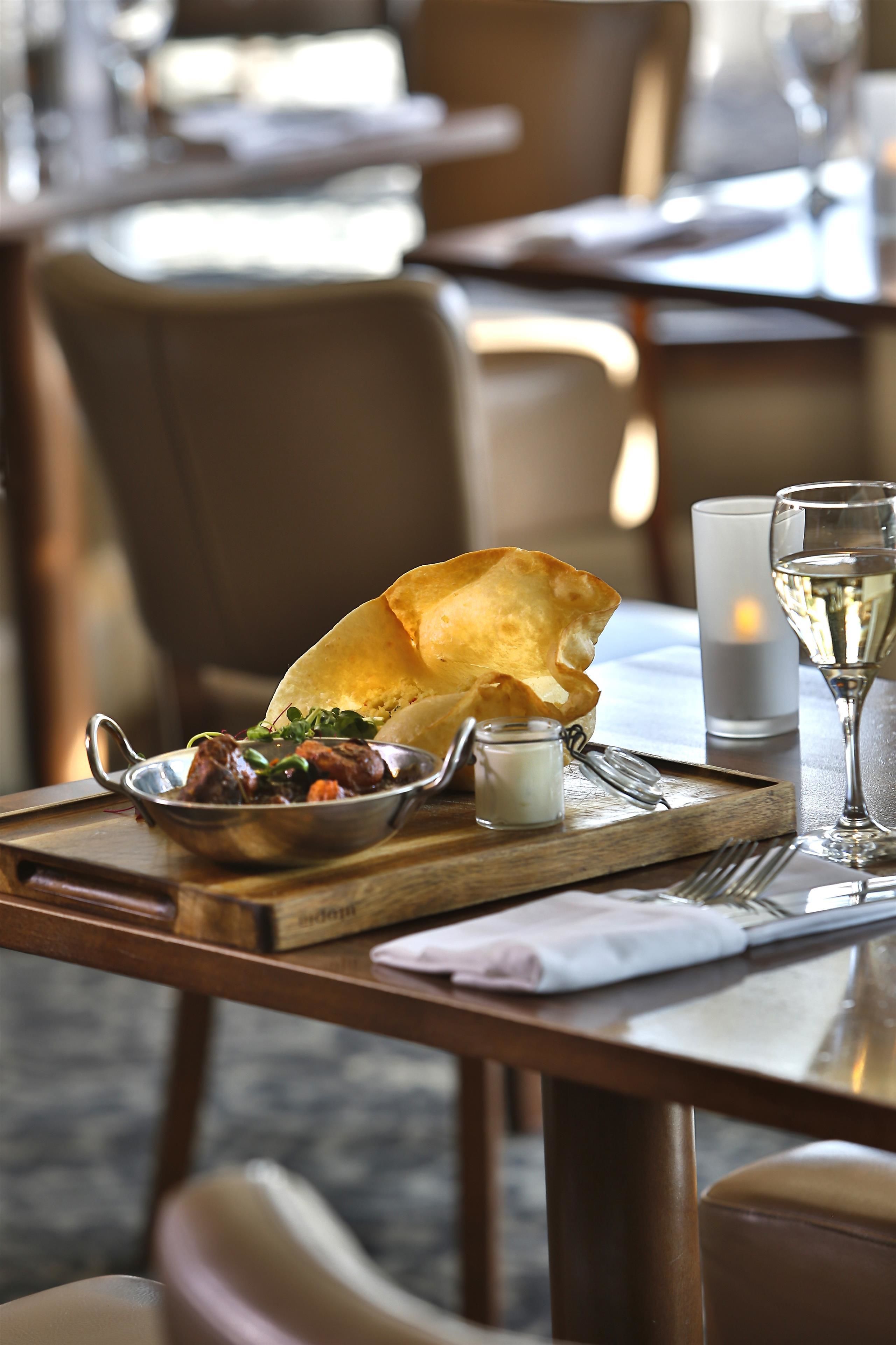 breakfast, lunch and dinner served