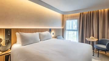 Literie de qualité supérieure, coffres-forts dans les chambres