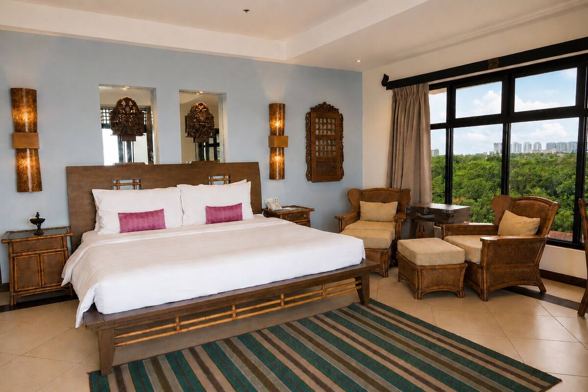 Quarto júnior, 1 quarto, para não fumantes, vista para o oceano | 1 quarto, frigobar, cofres nos quartos, escrivaninha