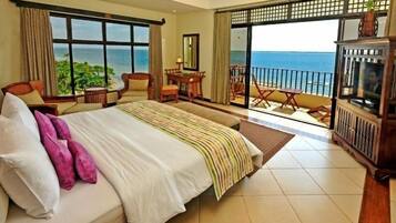 Habitació familiar, no fumadors, vistes a l'oceà | Vista de la platja o del mar