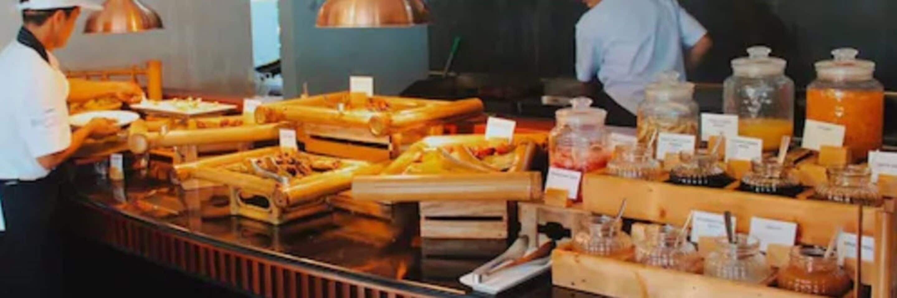 daily buffet breakfast (php 850 per person)