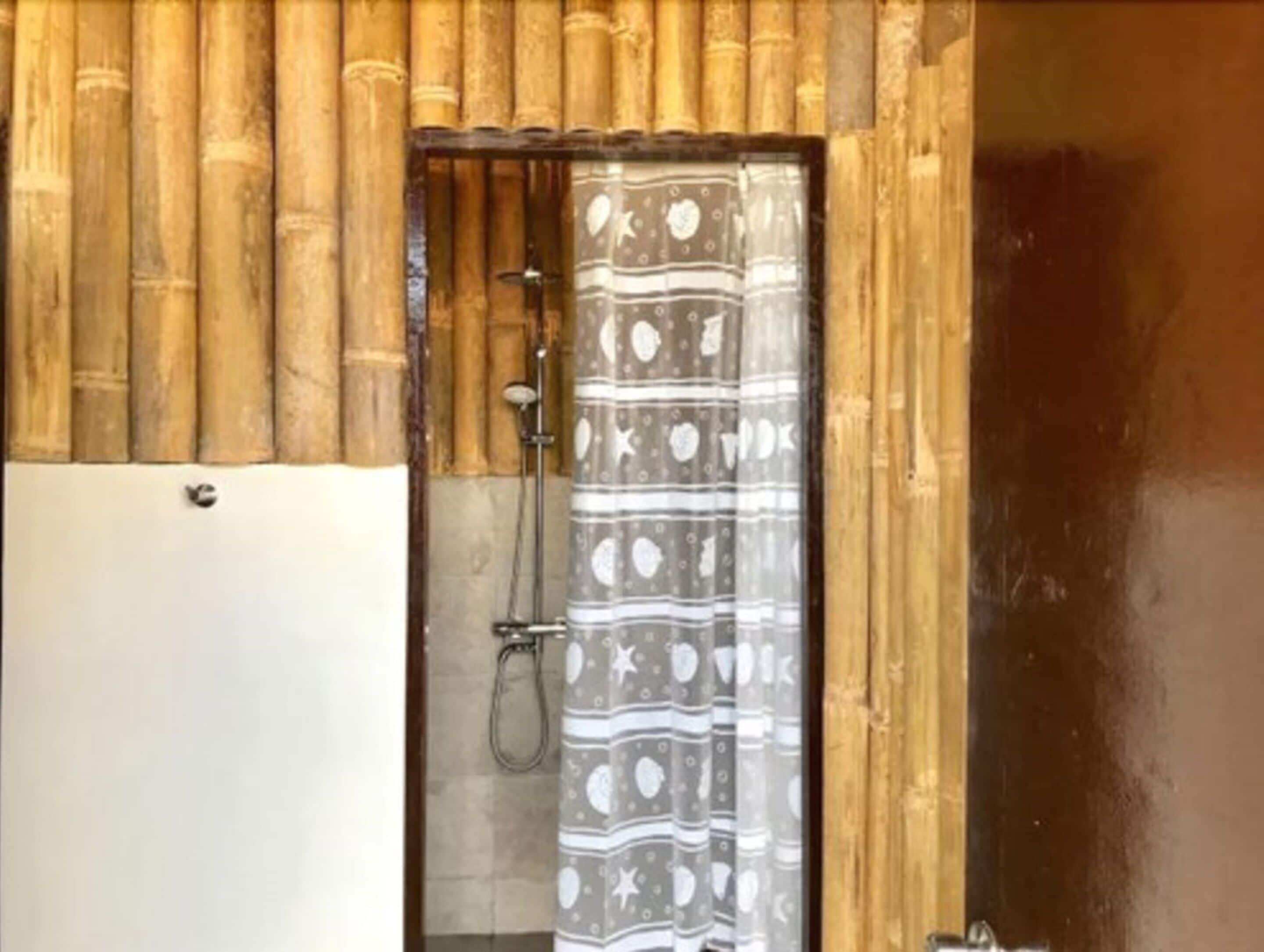 glamping tent | bathroom shower