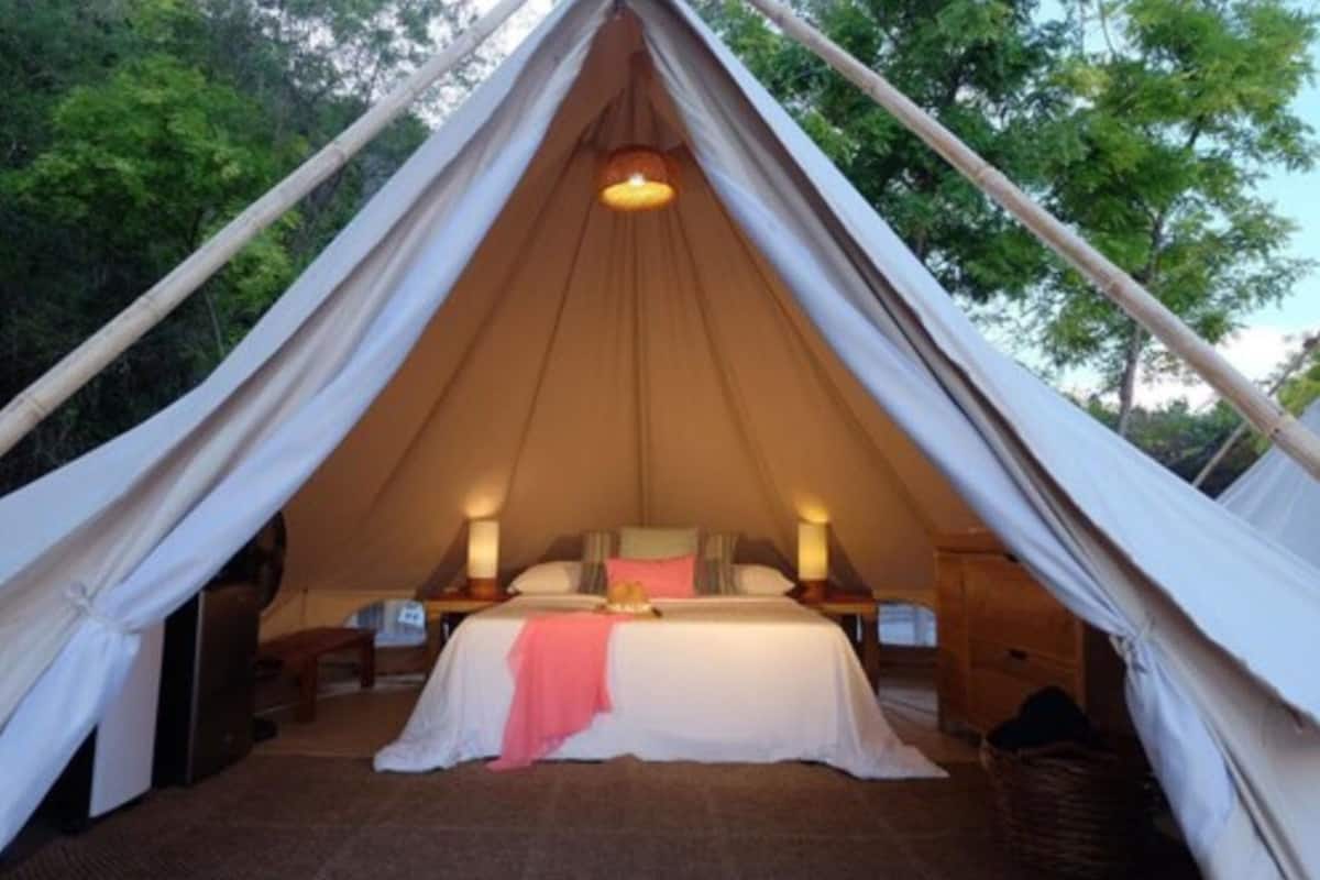 glamping tent | minibar, in-room safe, desk