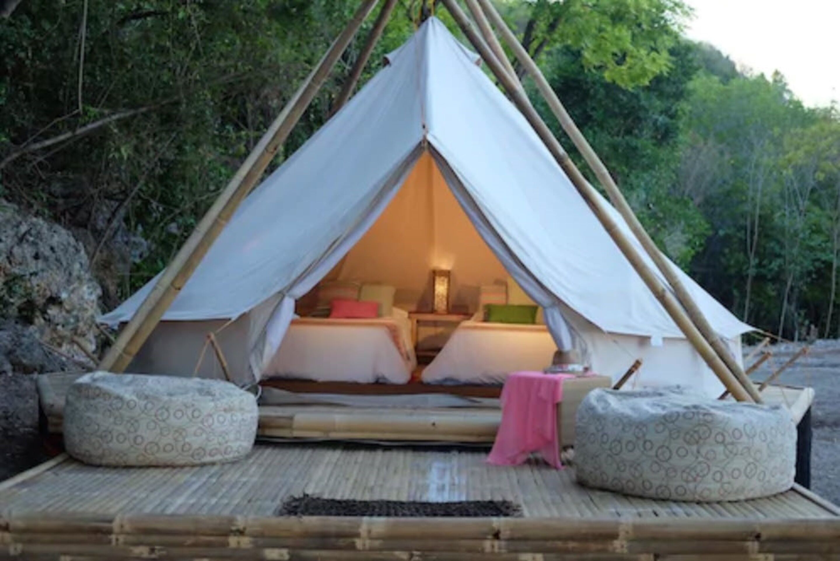 glamping tent | view from room
