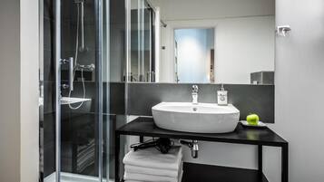 Hair dryer, towels