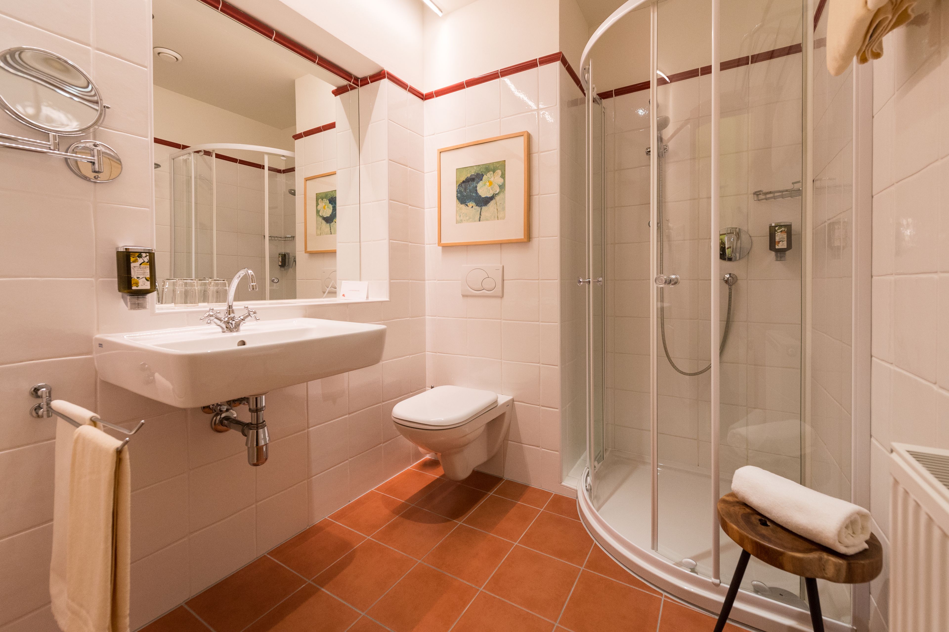 double room | bathroom | hair dryer, bathrobes, towels
