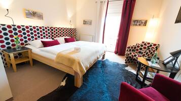 Doppelzimmer | Zimmersafe, Bügeleisen/Bügelbrett, kostenloses WLAN, Bettwäsche