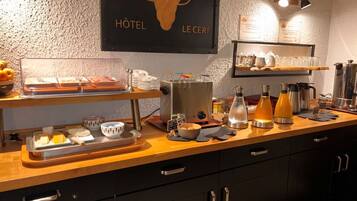 Daily buffet breakfast (EUR 12 per person)