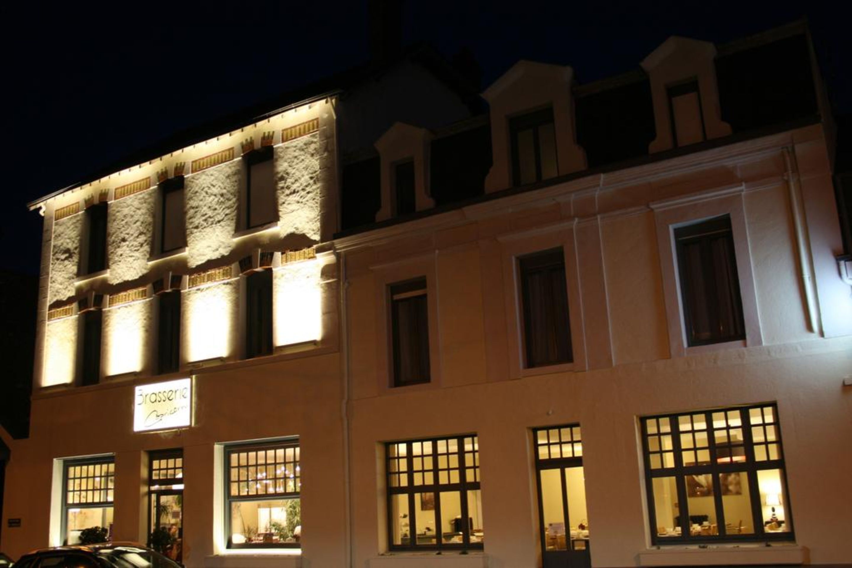 front of property – evening/night