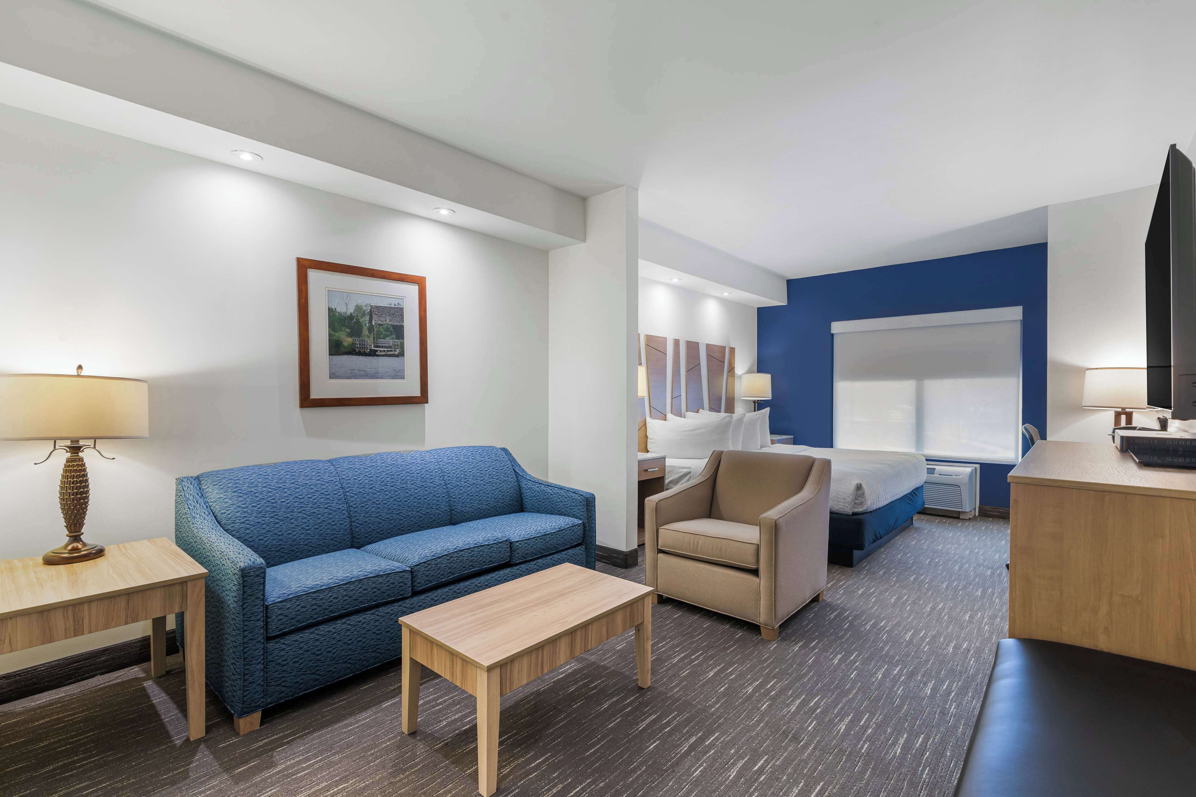 suite, 1 king bed, accessible, non smoking (with sofabed) | 1 bedroom, premium bedding, pillow-top beds, in-room safe