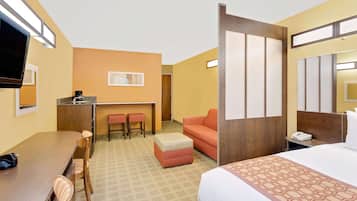 Desk, laptop workspace, rollaway beds, free WiFi