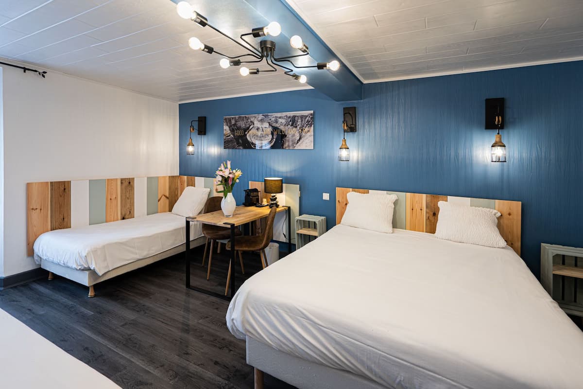 In-room safe, desk, cribs (free), WiFi (free)