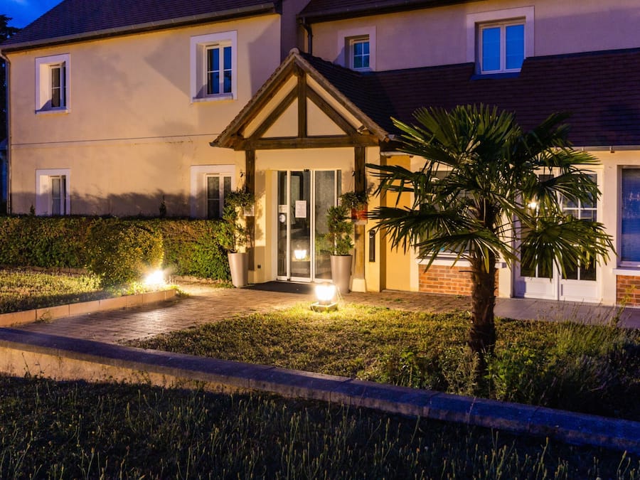 Front of property – evening/night