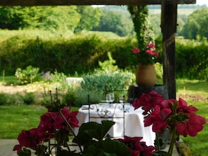 Breakfast, lunch, dinner served; French cuisine, al fresco dining 