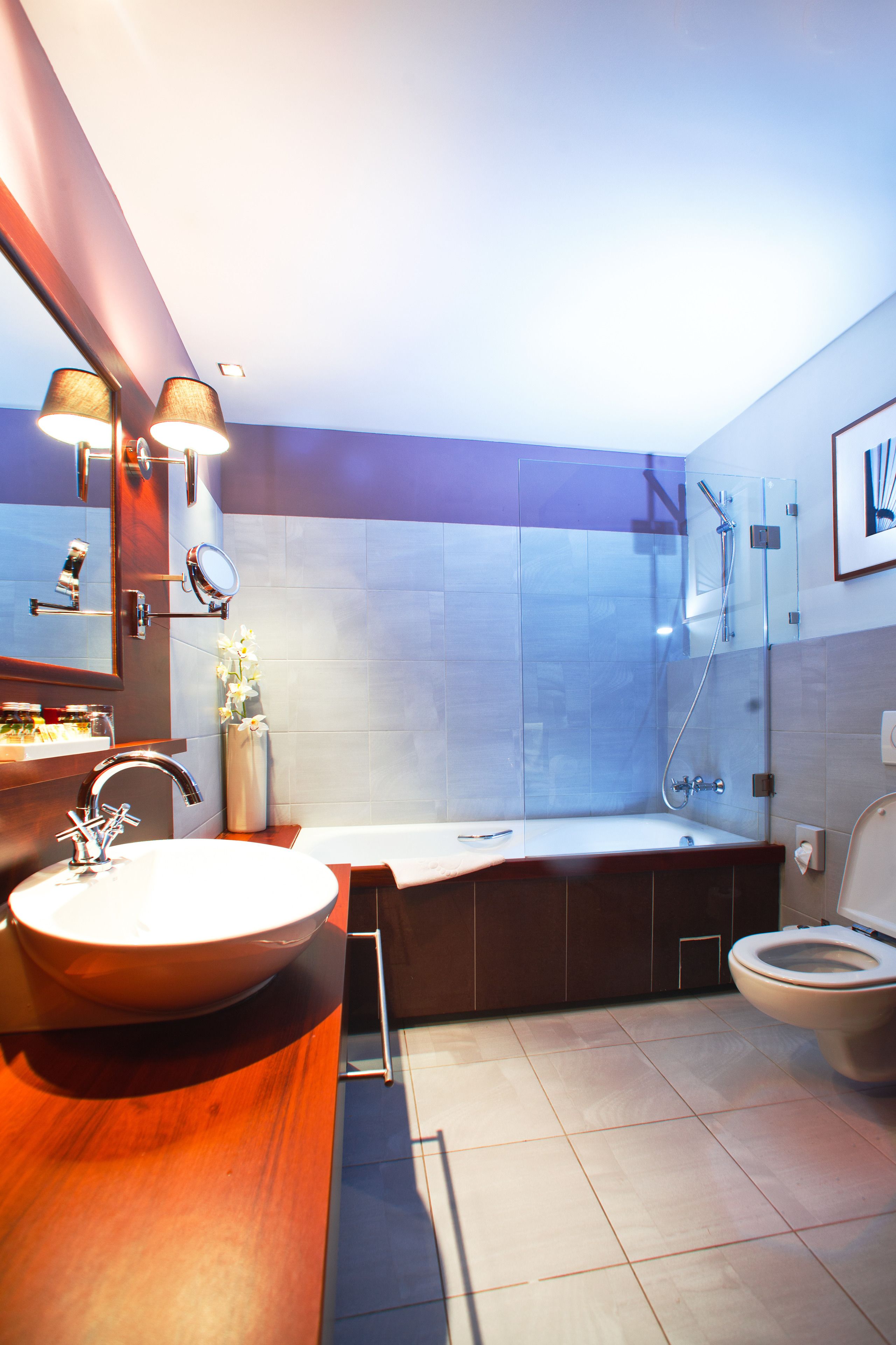 deluxe single room | bathroom | free toiletries, hair dryer, bathrobes, slippers