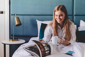 Small Double Room | Premium bedding, desk, laptop workspace, blackout drapes