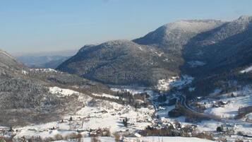 Vue depuis lâhĂ©bergement