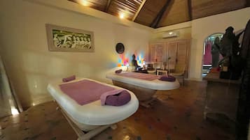 Reflexology, manicures and pedicures, massages