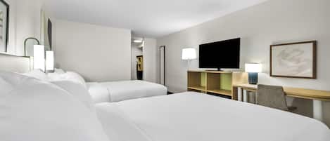 Room, 2 Double Beds | Desk, laptop workspace, iron/ironing board, free WiFi