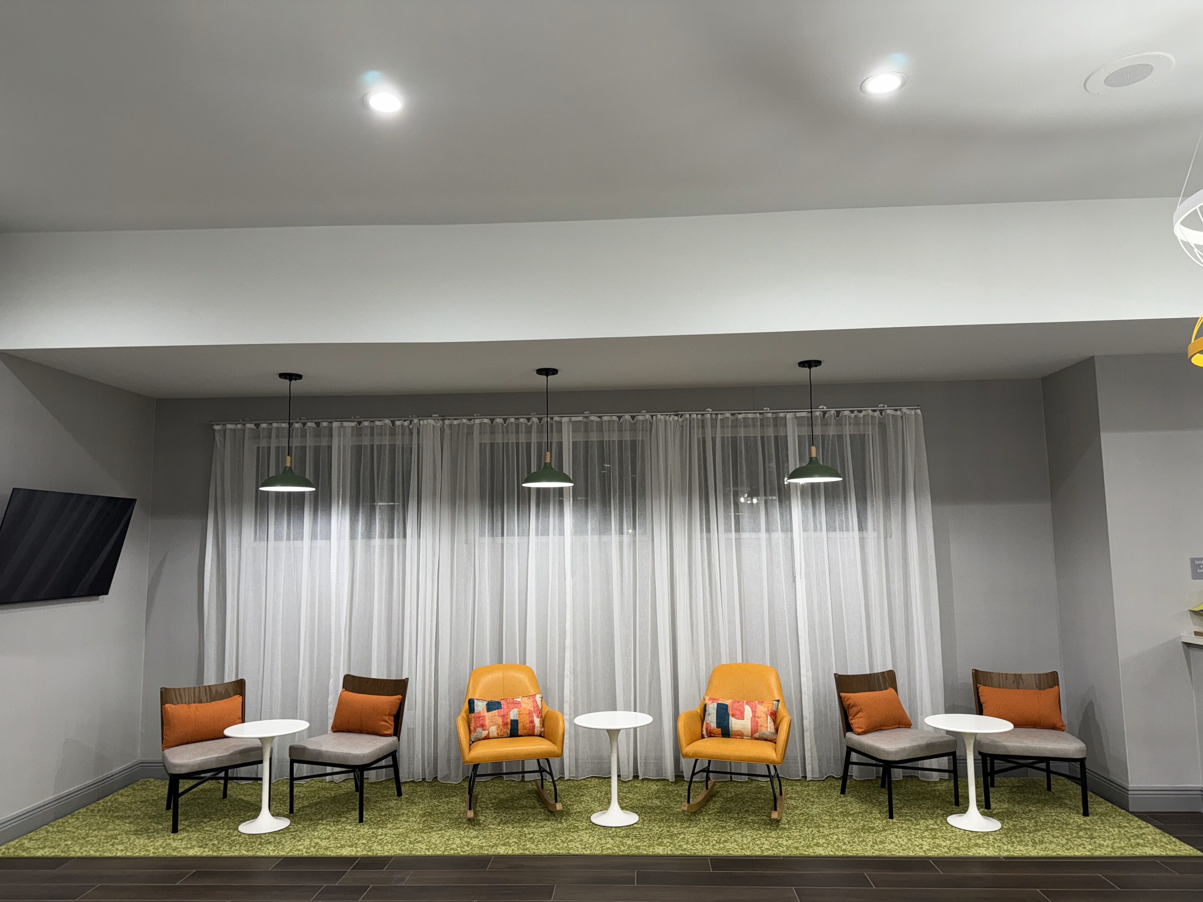 Àrea amb seients del vestíbul