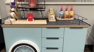 Kontinental frokost er inkludert hver dag