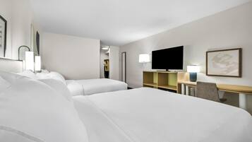 Room, 2 Double Beds | Desk, laptop workspace, iron/ironing board, free WiFi