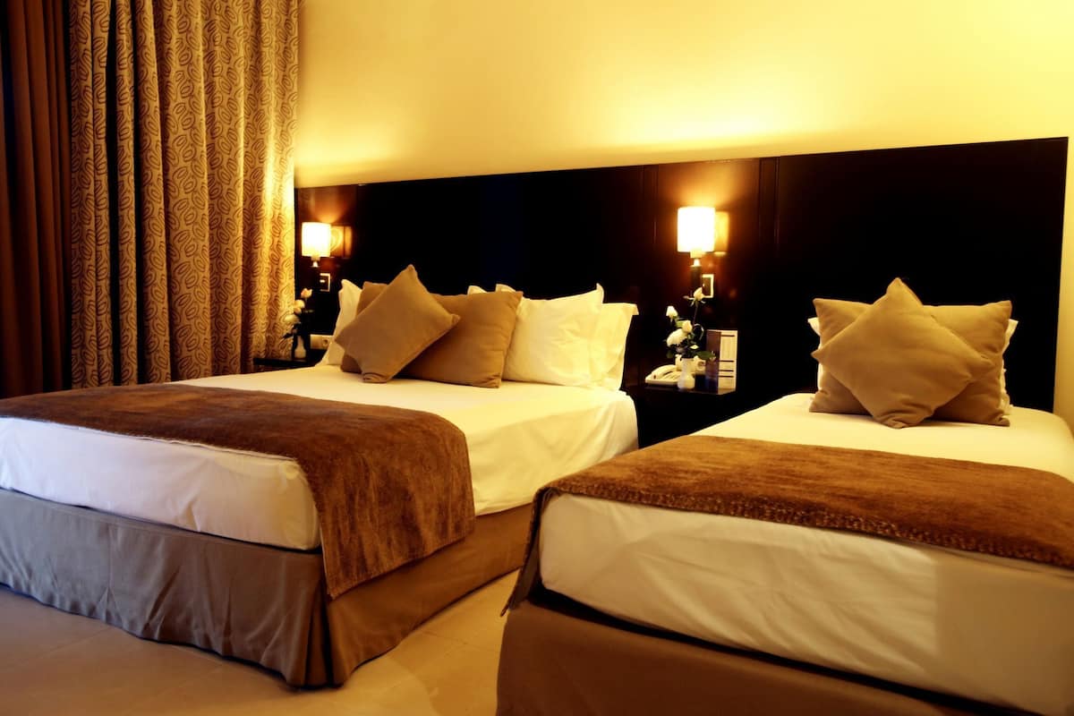 Minibar, in-room safe, blackout drapes, soundproofing