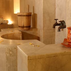 Banho turco/hammam, tratamentos corporais, aromaterapia