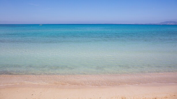 A beach with clear turquoise water and a sandy shore. - BQ Carmen Playa Hotel - Adults Only (Palma de Mallorca)