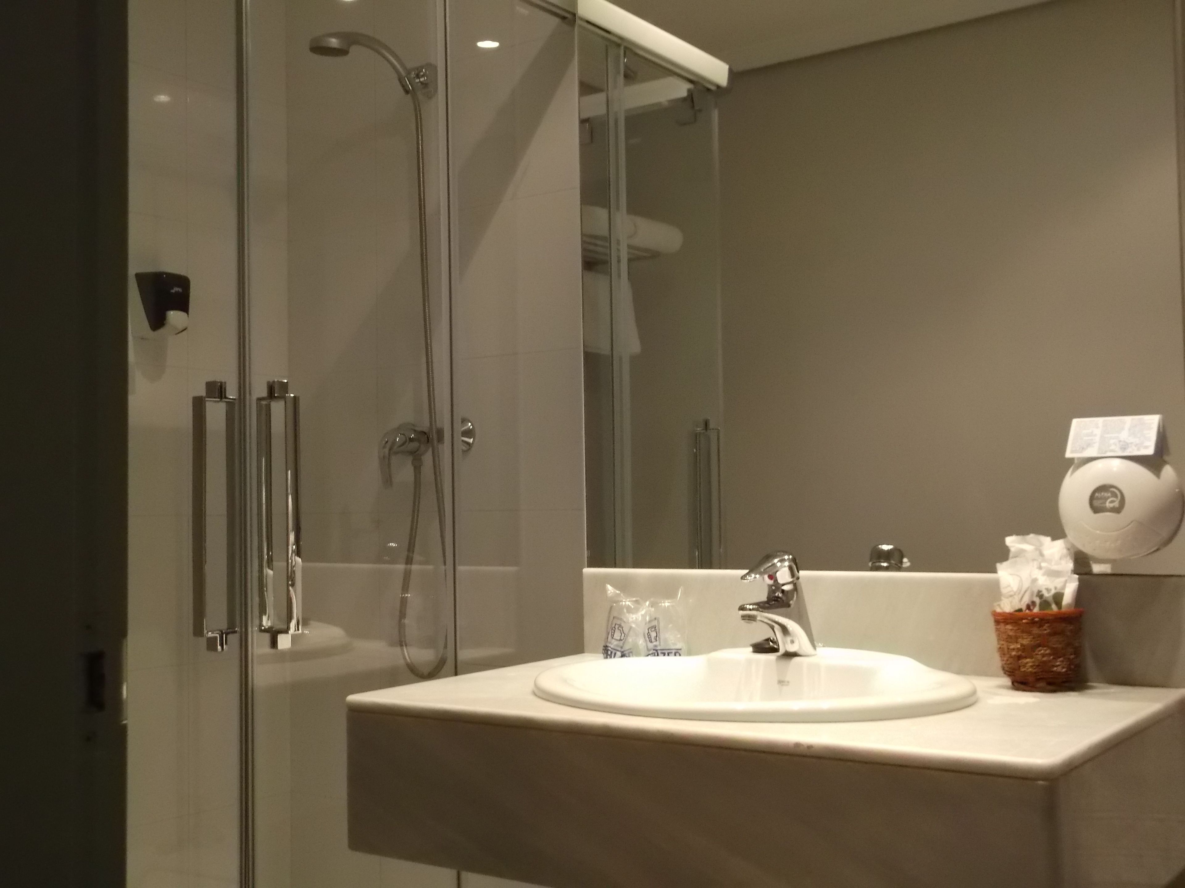 free toiletries, hair dryer, towels, soap