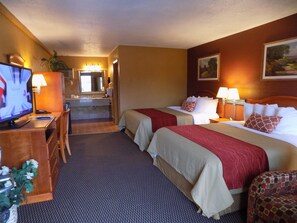 Standard Room, 2 Queen Beds, Non Smoking | Premium bedding, down duvets, pillow-top beds, desk - Virginia Inn (Lawrence)