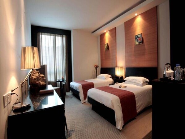 In-room safe, rollaway beds, free wired Internet