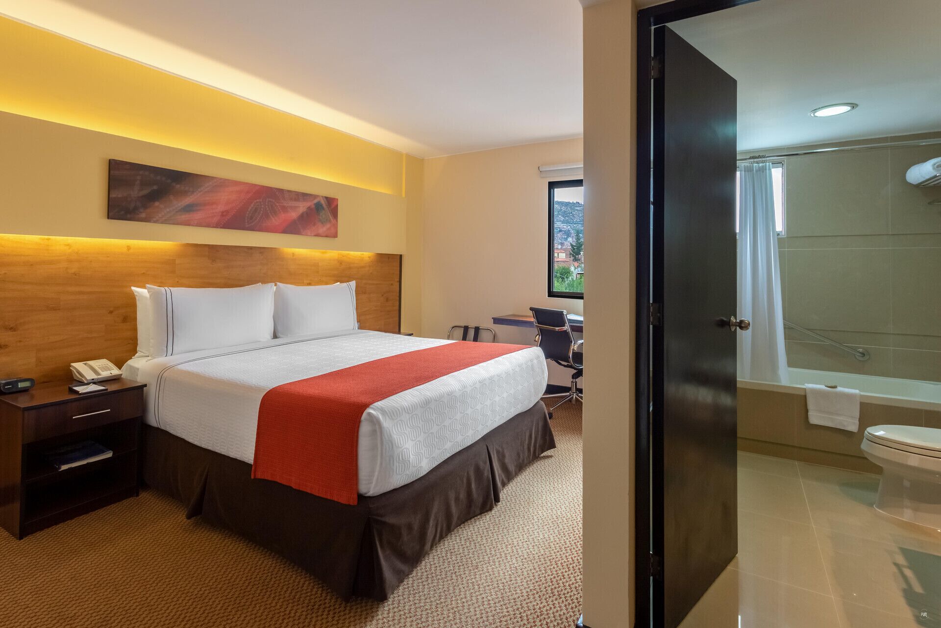 Premium bedding, down duvets, Select Comfort beds, minibar