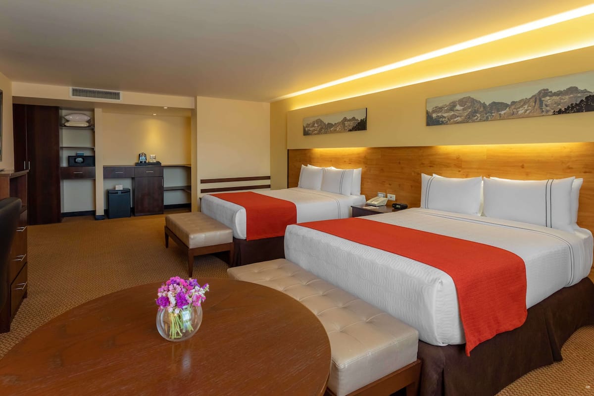 Premium bedding, down comforters, Select Comfort beds, minibar