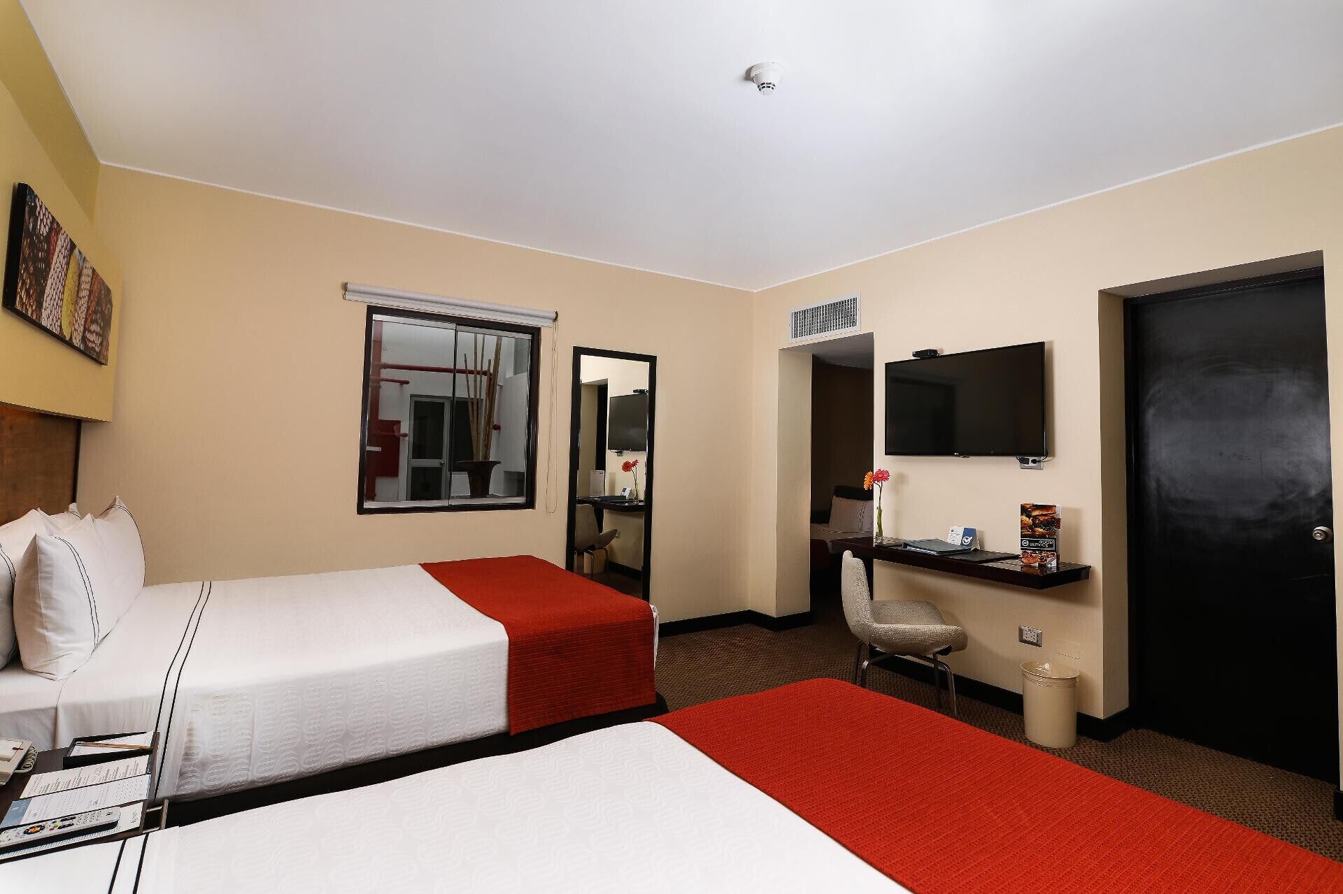 Premium bedding, down duvets, Select Comfort beds, minibar