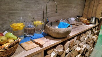 Daily buffet breakfast (EUR 12 per person)