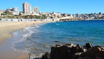 Vlak bij het strand