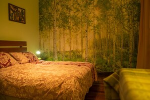 Economy Room, 1 Queen Bed, Shared Bathroom | Desk, iron/ironing board, free WiFi, bed sheets - Hostal Little Castle - Hostel (Vina del Mar)