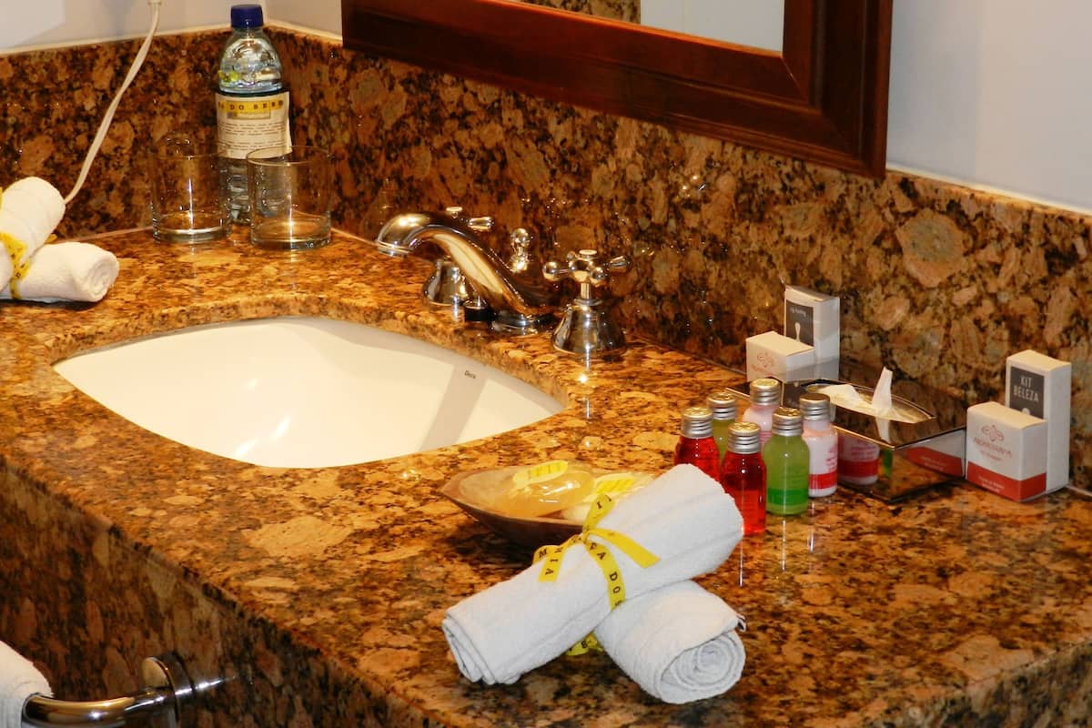 superior double room, terrace | bathroom amenities | free toiletries, hair dryer, bathrobes, bidet