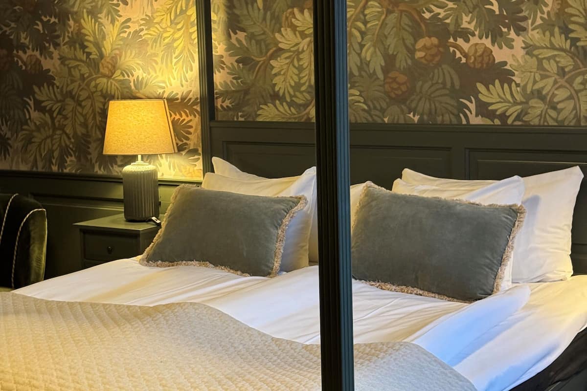 double room | 1 bedroom, desk, blackout curtains, iron/ironing board