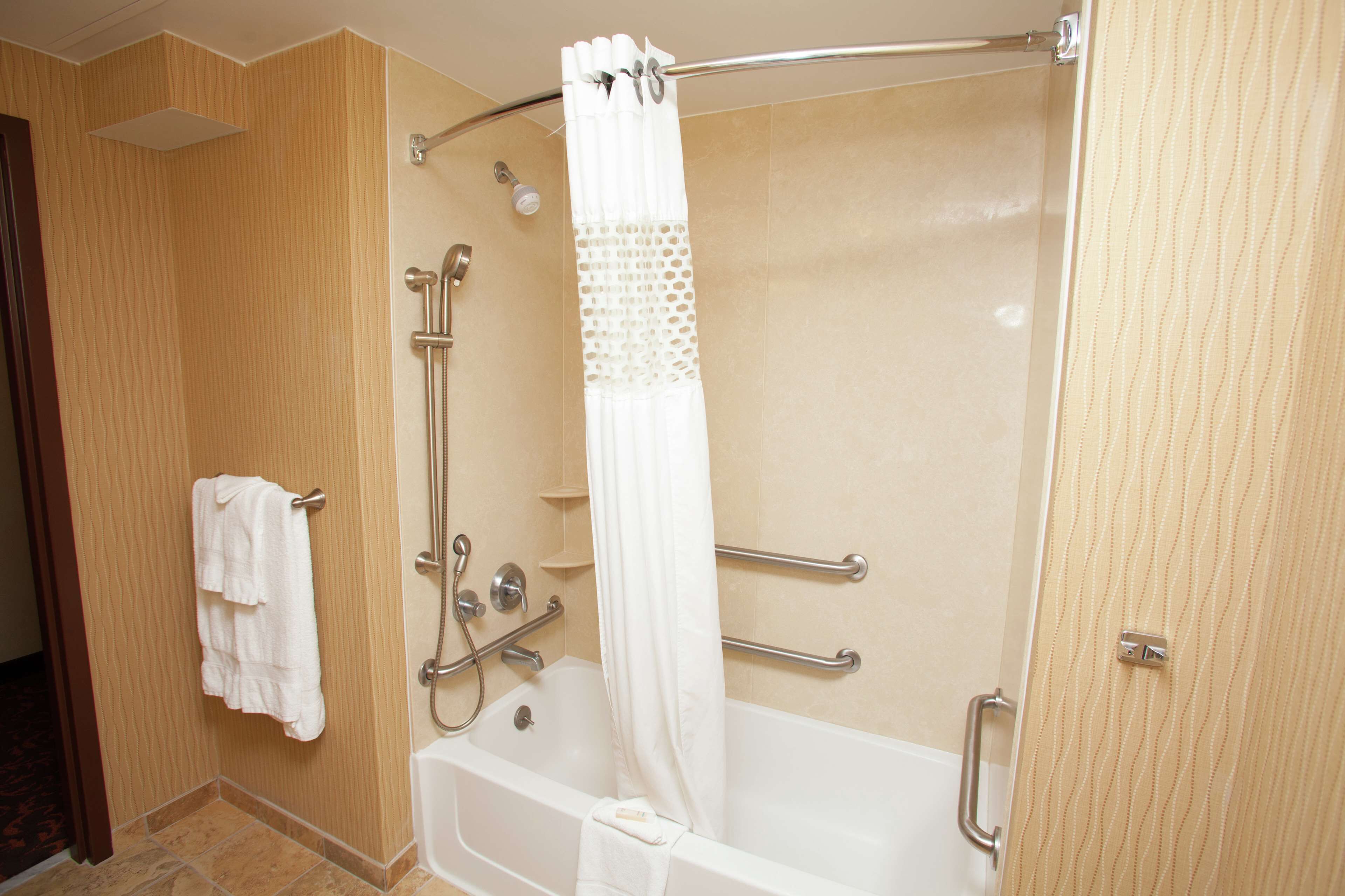 room, 1 king bed, accessible, non smoking | bathroom | free toiletries, hair dryer, towels