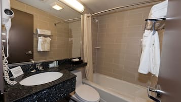 Standard Double Room, 2 Double Beds, Non Smoking | Bathroom | Free toiletries, hair dryer, towels
