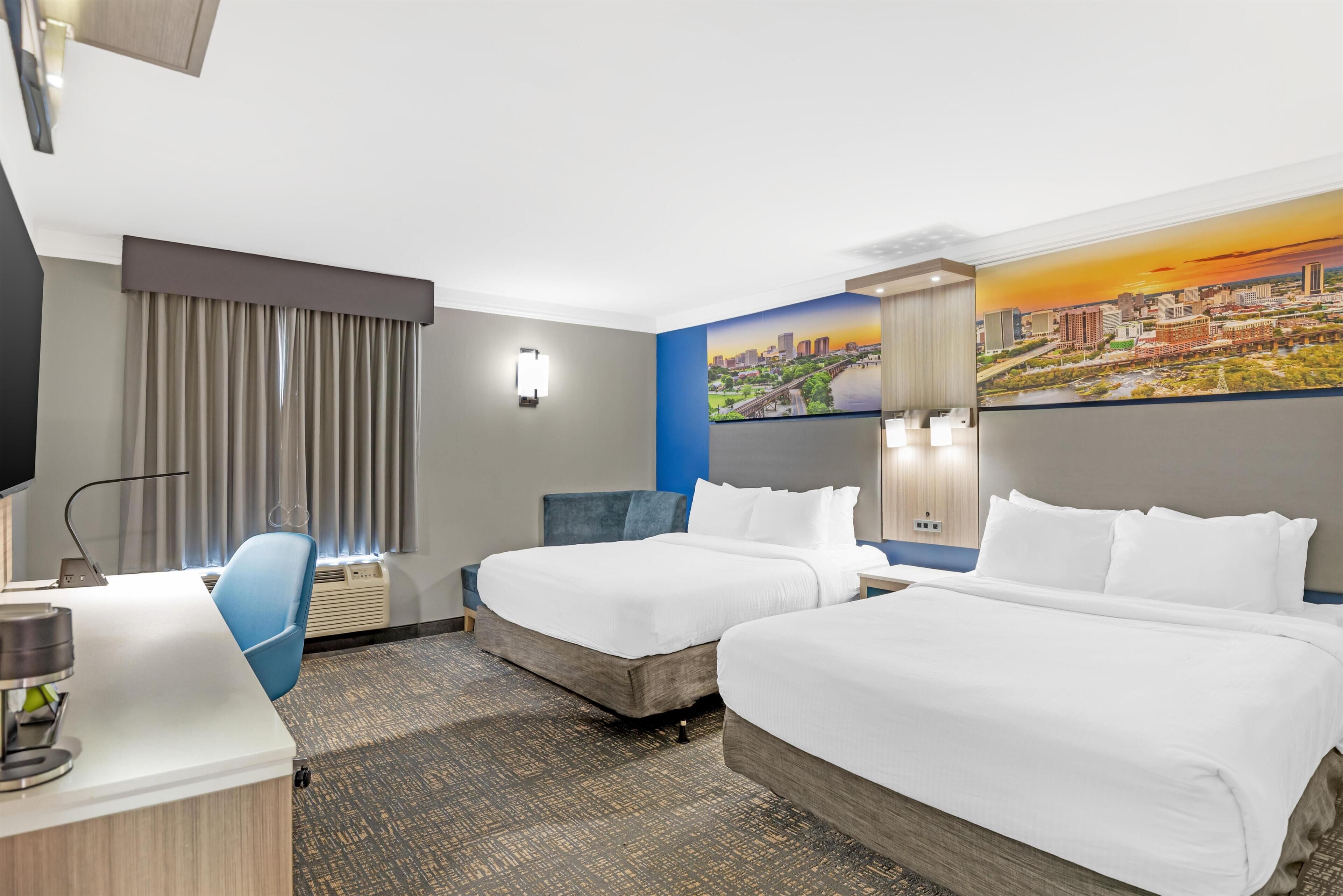 Premium bedding, pillow-top beds, individually decorated