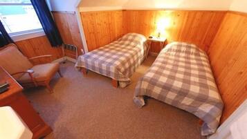 Blackout curtains, free WiFi, bed sheets, alarm clocks