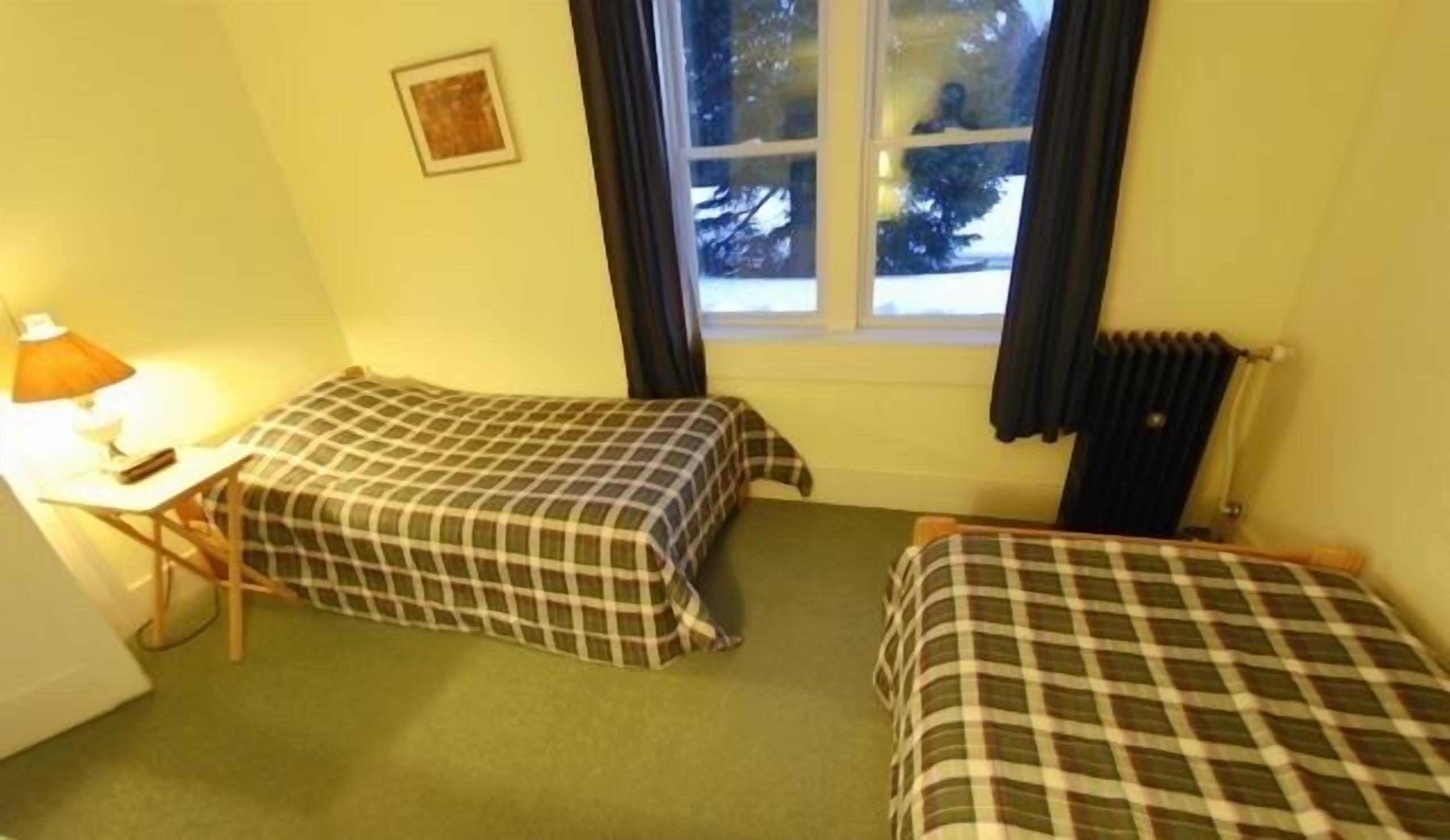 blackout curtains, free wifi, bed sheets, alarm clocks