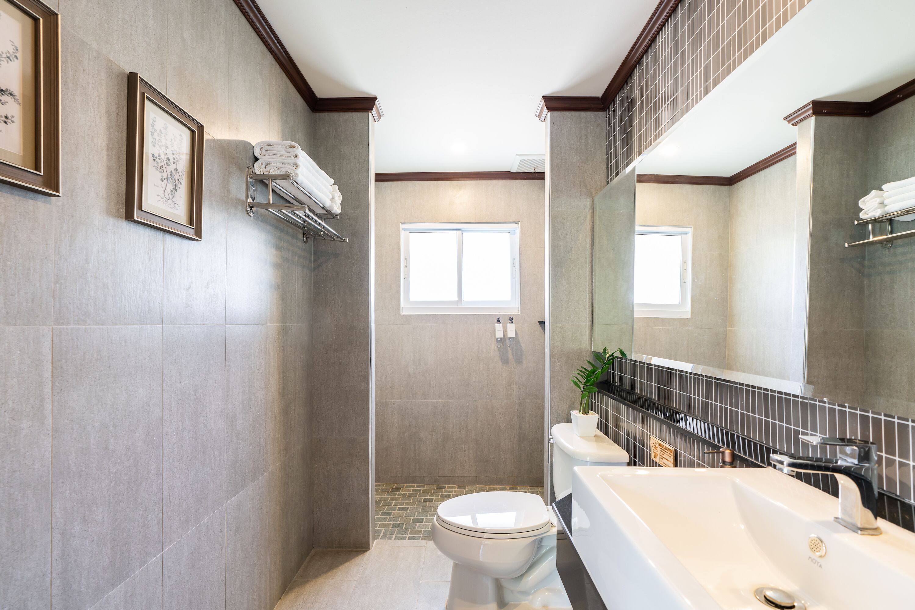 premier double or twin room | bathroom | designer toiletries, hair dryer, towels