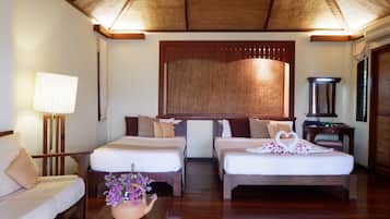 Chalet, uitzicht op rivier | Verduisterende gordijnen, beddengoed