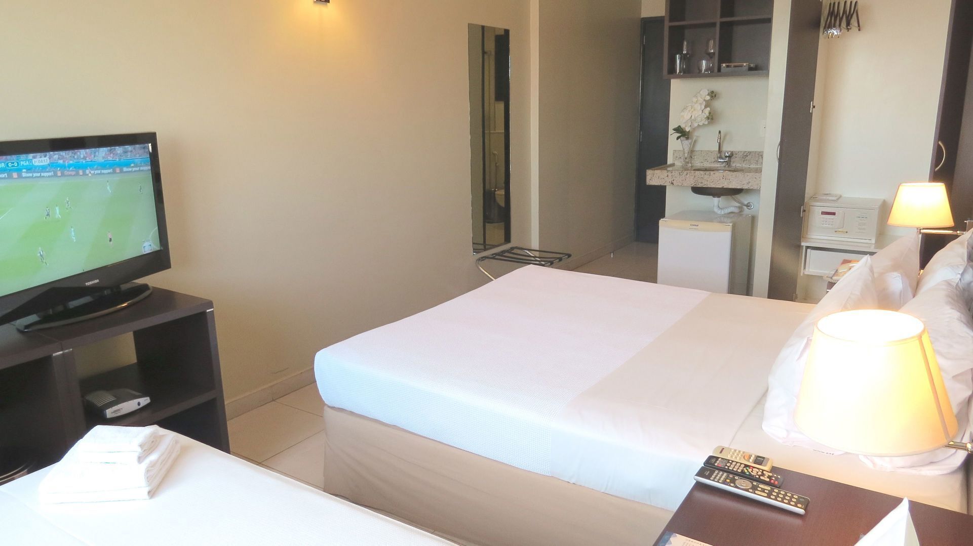 Minibar, in-room safe, desk, blackout curtains