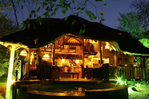 Front of property – evening/night