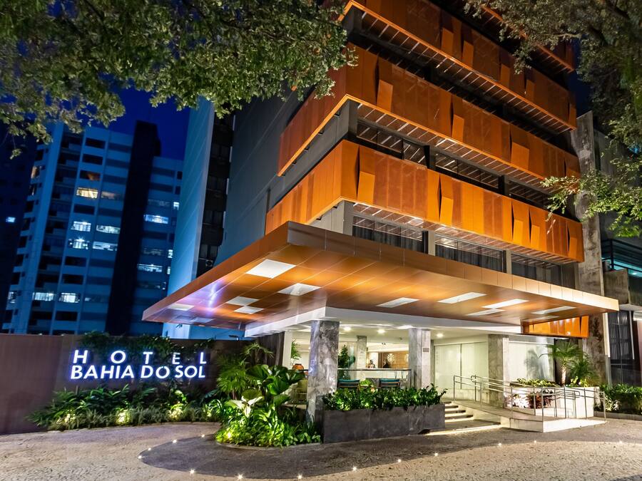 Fassade der Unterkunft – Abend/Nacht